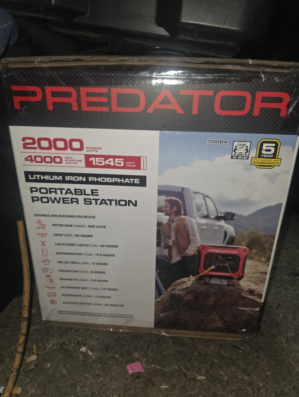 Predator Portable Power Station - Red/Black